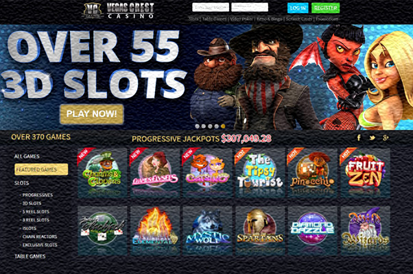 Vegas Crest Bonus Codes